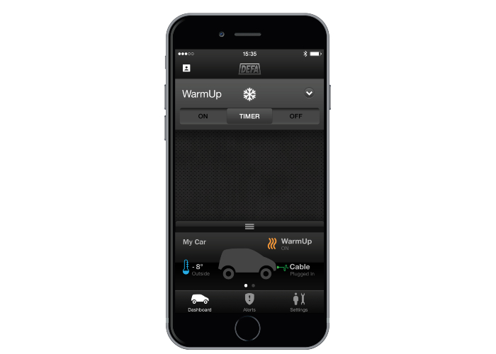 DEFA app Bluetooth